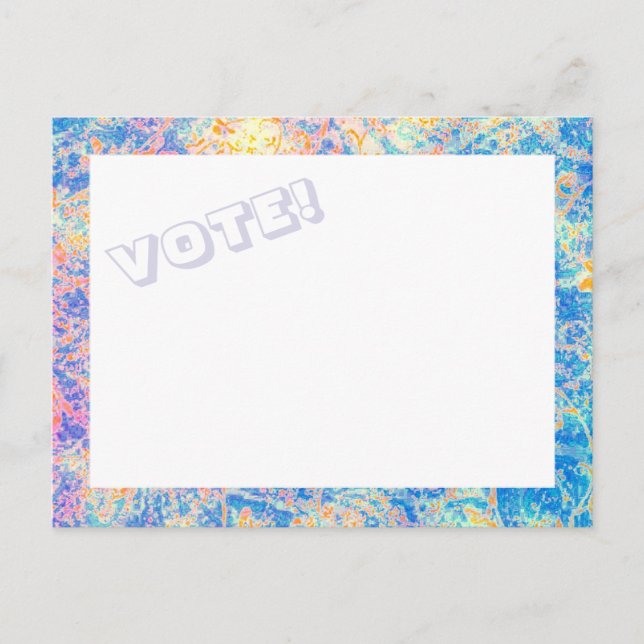 VOTE d'aquarelles ! carte postale (Devant)