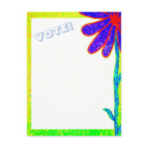 VOTE de fleur sauvage ! carte postale