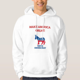 Vote Democrat Pro-Democracy Hoodie