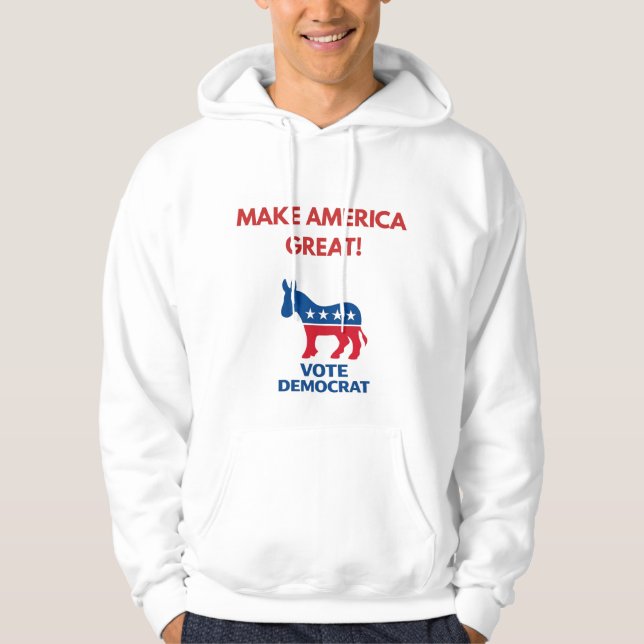 Vote Democrat Pro-Democracy Hoodie (Vorderseite)