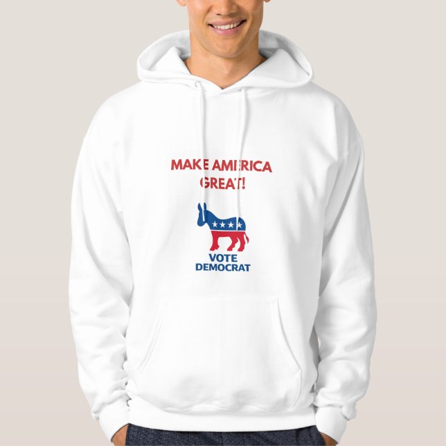 Vote Democrat Pro-Democracy Hoodie (Vorderseite)