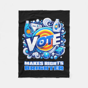 Vote Detergent Bright Rechts Funny Vintag 2024 Fleecedecke