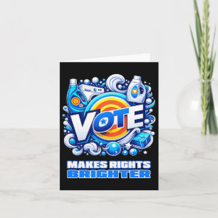 Vote Detergent Bright Rechts Funny Vintag 2024 Karte
