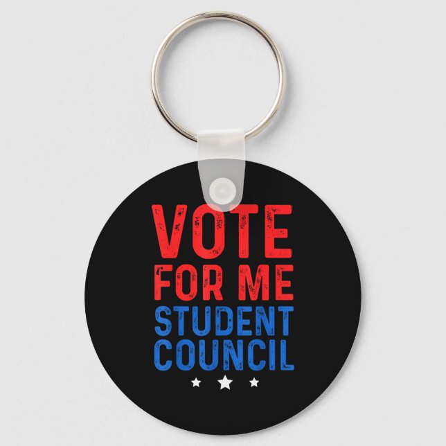 Vote For Me Student Council  Schlüsselanhänger (Vorderseite)