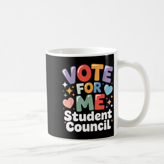 Vote For Me Student Council Vibes School Election  Kaffeetasse (Rechts)