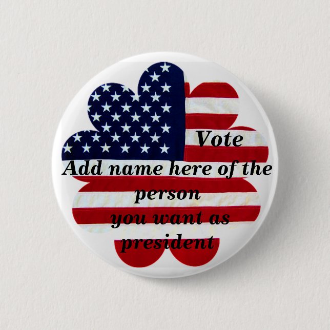 Vote for president ?_Button Button (Vorderseite)