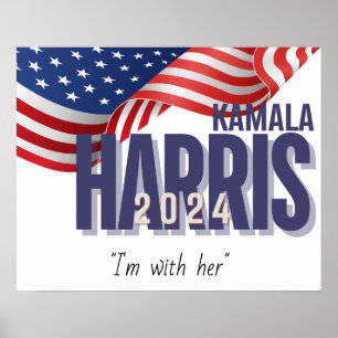 Vote Harris Election 2024 Anpassbar Poster