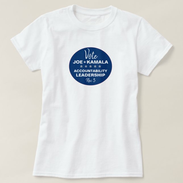 Vote Joe Biden Kamala Harris 2020 Vorlage T-Shirt (Design vorne)