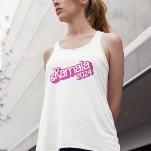Vote Kamala Harris 2024 Hot Pink Logo Débardeur