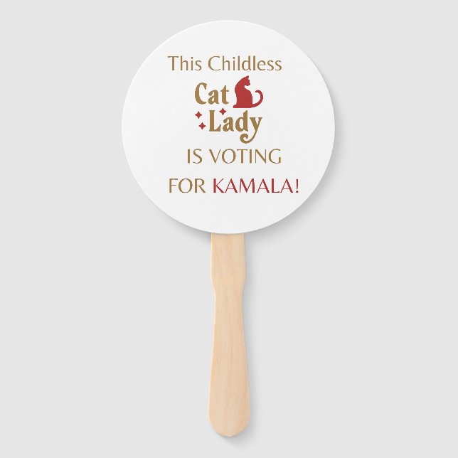 Vote Kamala Sign/Fan Fächer (Vorderseite)