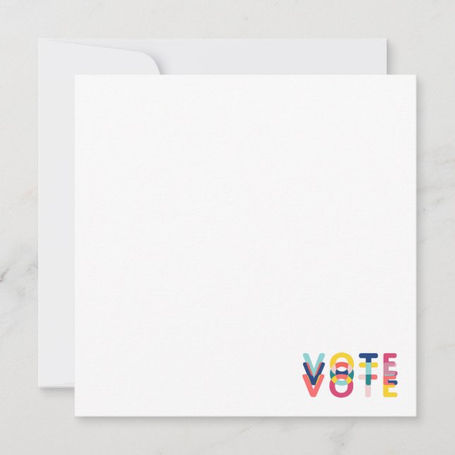 Vote Multicolor Geschenke Regenbogen Moderne Mitte (Vorderseite)