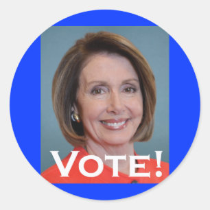 Vote Nancy Pelosi Runder Aufkleber