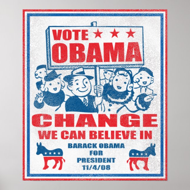 Vote Obama Poster (Vorne)