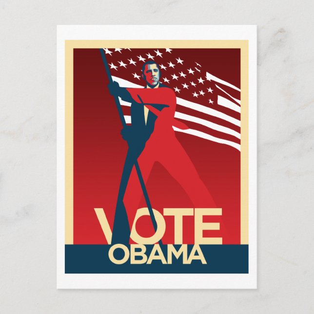 Vote Obama Postkarte (Vorderseite)