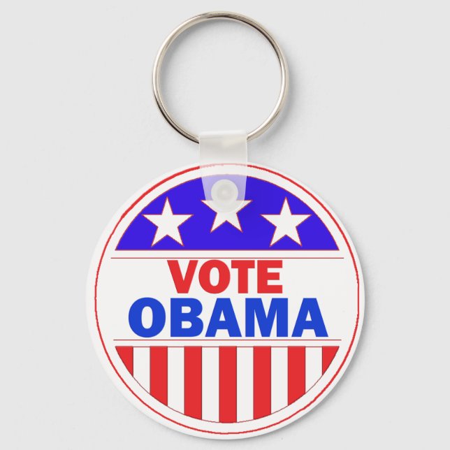 Vote Obama Schlüsselanhänger (Vorderseite)