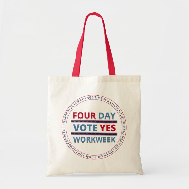 Vote Oui - Sac fourre-tout de quatre jours par sem (Devant)