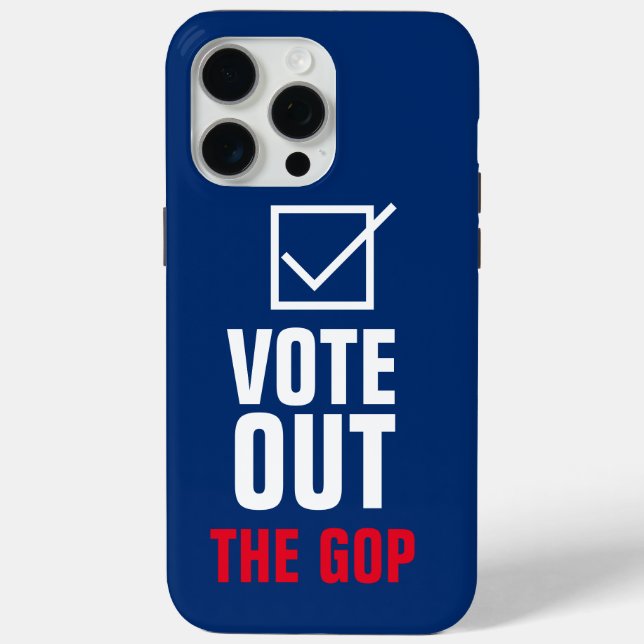Vote Out The GOP Blue Checkmark Case-Mate iPhone Hülle (Rückseite)