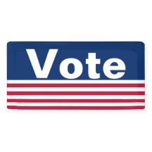 Vote Patriotic Red White und Blue
