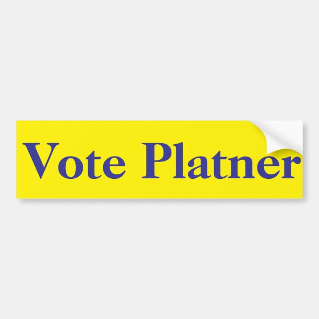 Vote Platner, Graham Platner gegen Susan Collins Autoaufkleber (Vorne)