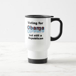 Vote pour la tasse de voyage de Changement-Obama