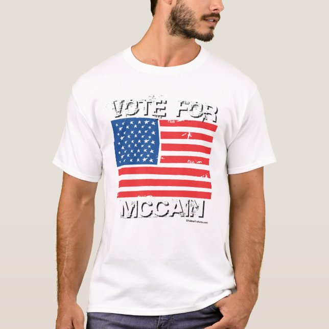 Vote pour le T-shirt de McCain (Devant)