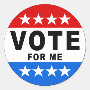 Vote pour moi autocollant