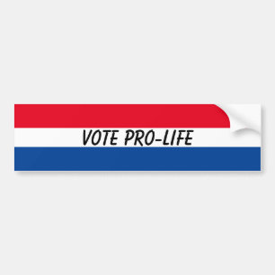 Vote Pro-Life USA Patriotic Christlich Autoaufkleber