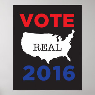 Vote Real America 2016 Poster