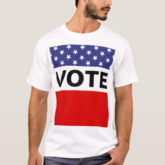 Vote Sterne Rot Weiß Blau T-Shirt