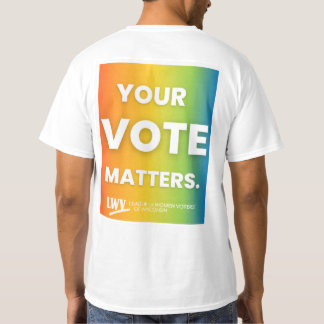 VOTE T-shirt homme arc-en-ciel