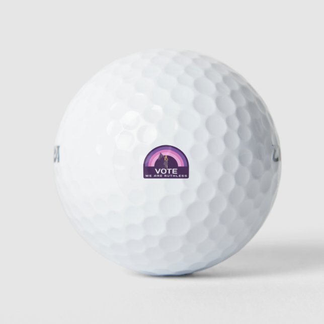 Vote We Are Ruthless Golfball (Vorderseite)