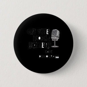 Vote your voice's Rett Democracy Sticker Button