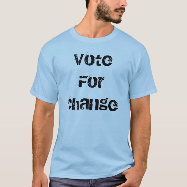 VoteFor Änderung Obama T-Shirt (Vorderseite)