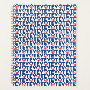 Voter bleu rouge blanc motif de typographie modern