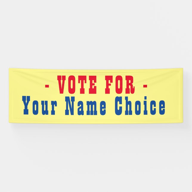 Voter Pour La Bannière Candidate (Horizontal)