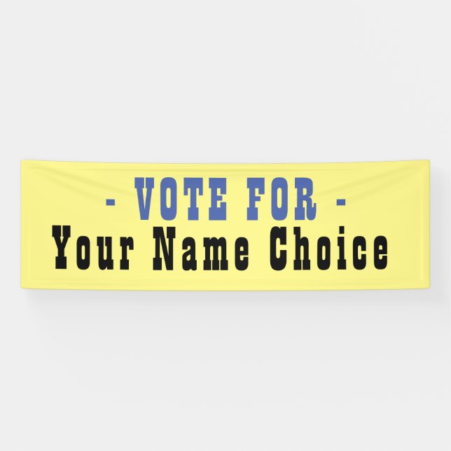 Voter Pour La Bannière Des Candidats Aux Élections (Horizontal)