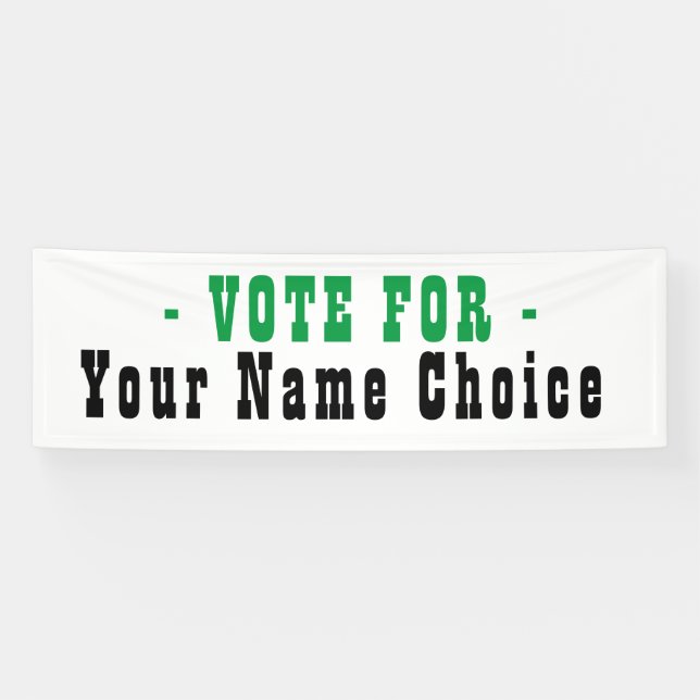 Voter Pour La Bannière Des Candidats Aux Élections (Horizontal)
