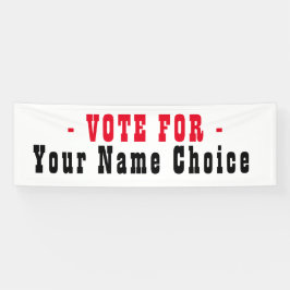 Voter Pour La Bannière Des Candidats Aux Élections