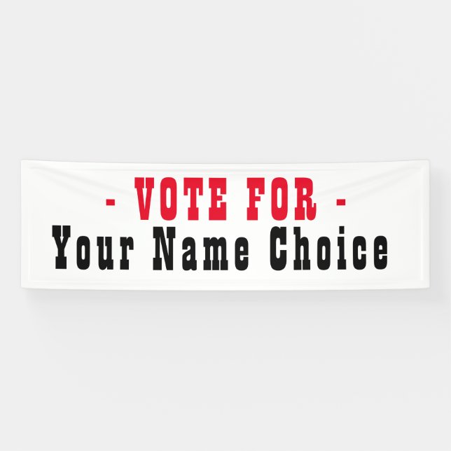Voter Pour La Bannière Des Candidats Aux Élections (Horizontal)