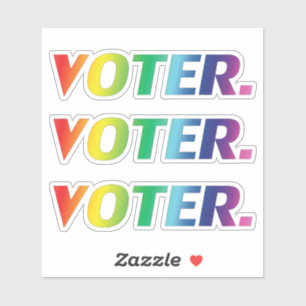 "voter" Pride lgbtq lgbt Farben - Aufkleber