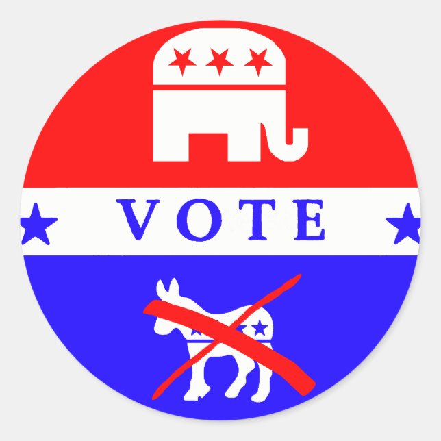 Votez le sticker républicain (Devant)
