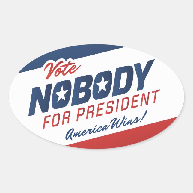 Votez Personne pour les Stickers Président (Devant)