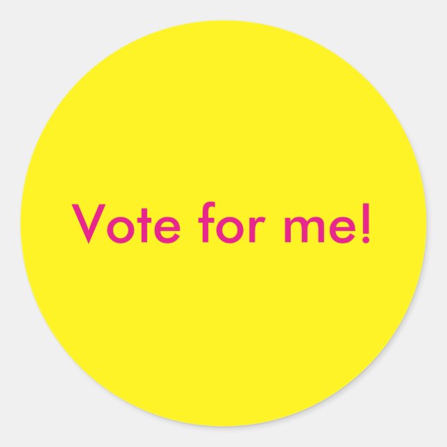 Votez pour moi Stickers (Devant)