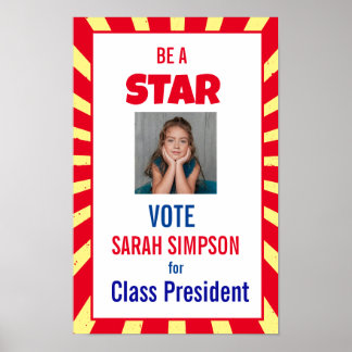 Voting Be a Star"-Süßigkeiten, Poster