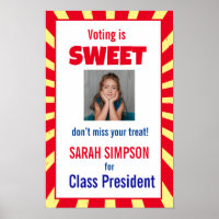 Voting Be a sweet" candy-themed product,