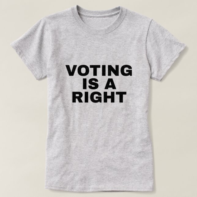 Voting is a Right 24th Amendment Two-Sided T-Shirt (Design vorne)