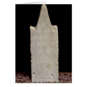 Votive stela mit einem Elefanten, von Karthago