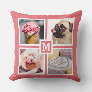 VOTRE 8 PHOTOS & MONOGRAM lancer oreiller