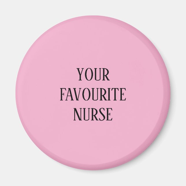Votre aimant de soins infirmiers favori (Devant)