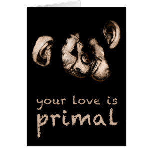 votre amour est primal : baiser les chimpanzés